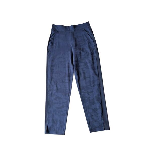 Athleta Women’s Brooklyn Ankle Pants - Navy Blue Camouflage - Stretch - size 4 - Picture 4 of 7